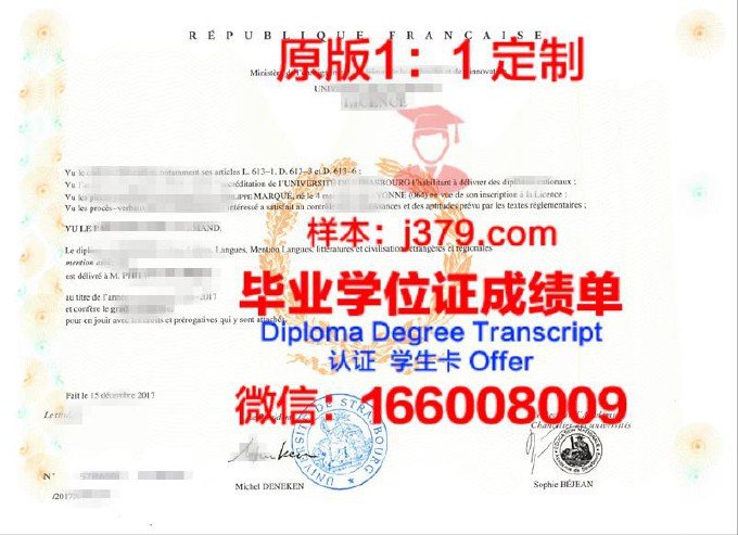 斯特拉斯堡第一大学毕业证长什么样(斯特拉斯堡大学lea)