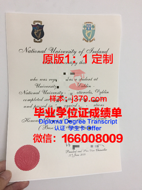 都柏林大学学院证书成绩单(都柏林大学奖学金)