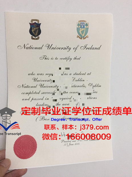 都柏林城市大学毕业证高清图(都柏林城市大学本科申请条件)